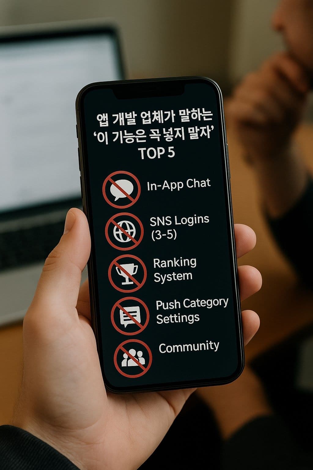 앱 개발 업체가 알려주는 ‘이 기능은 넣지 마세요’ TOP 5